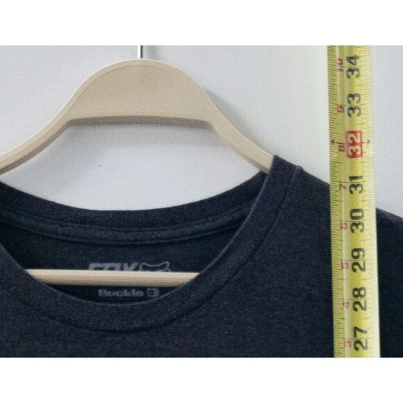 Buckle Fox Racing Men's Gray Short Sleeve T-Shirt Motocross Size XL - Picture 4 of 5